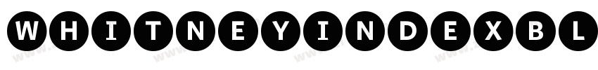 WhitneyIndexBlack Ro字体转换